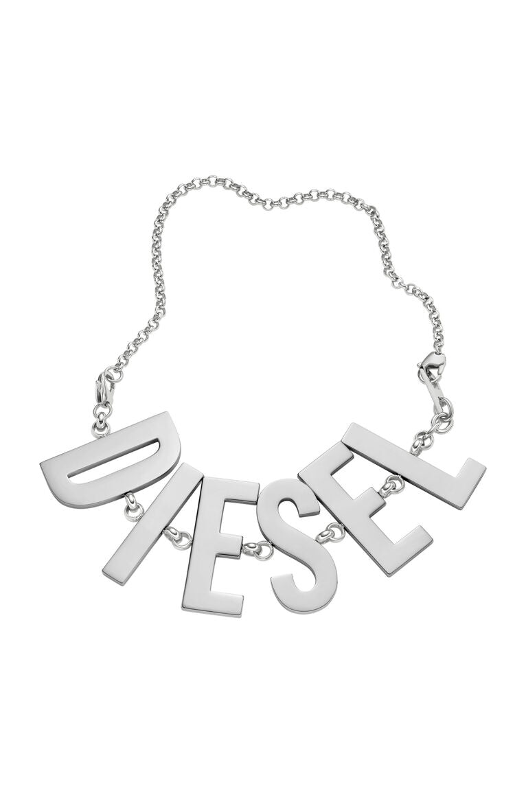 Diesel Steel Silver Necklace DX1478040