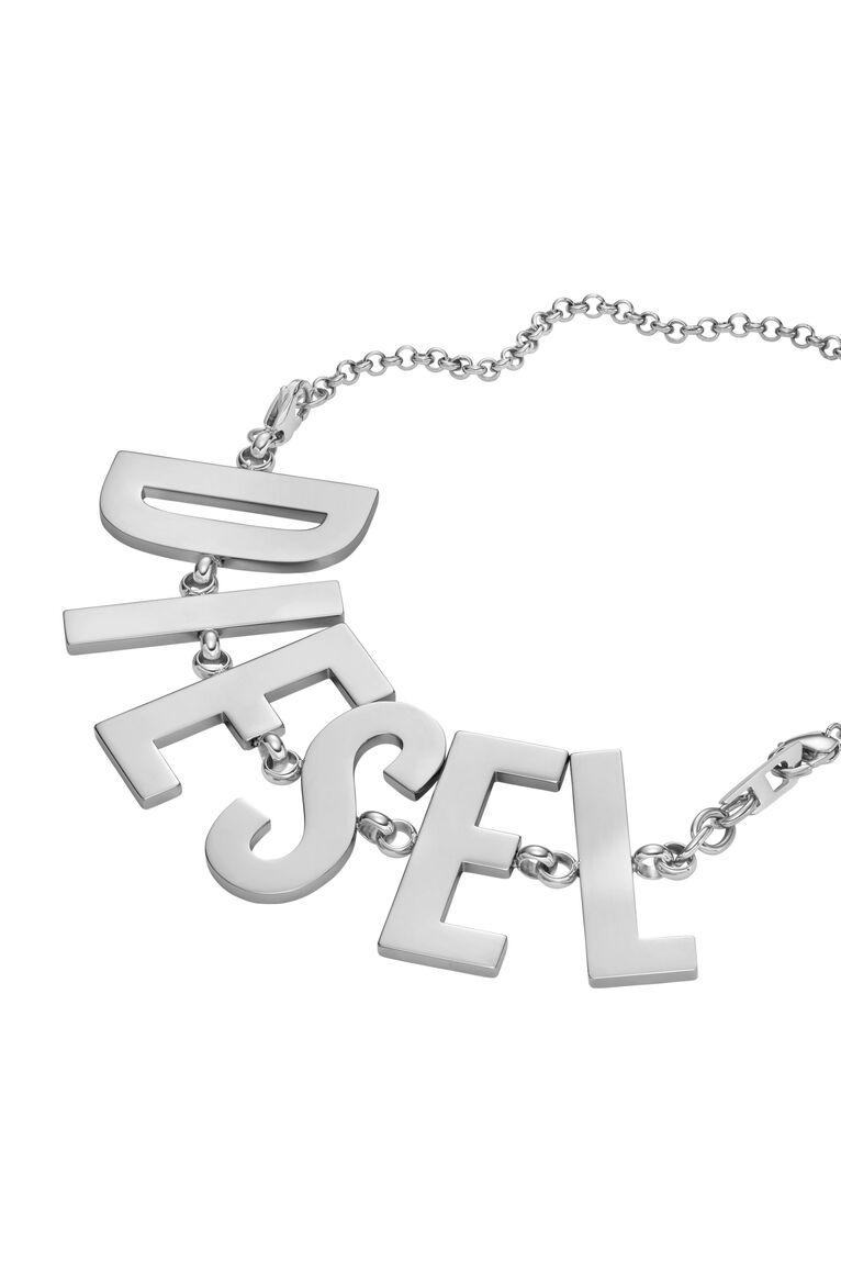 Diesel Steel Silver Necklace DX1478040