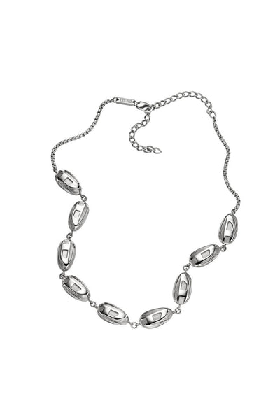 Diesel Steel Silver Chain Necklace DX1481040