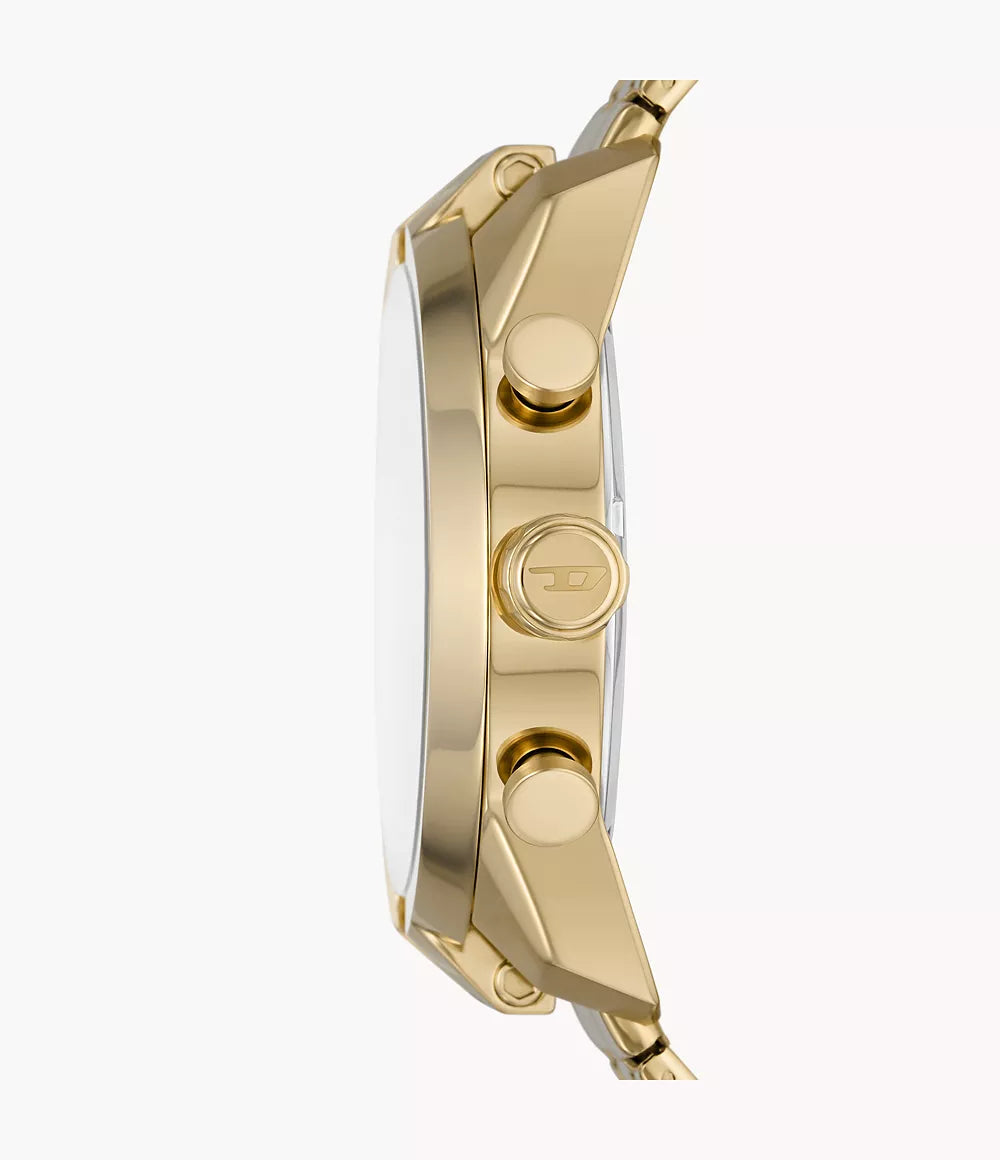Diesel Split Chronograph Gold-Tone Stainless Steel Watch DZ4590