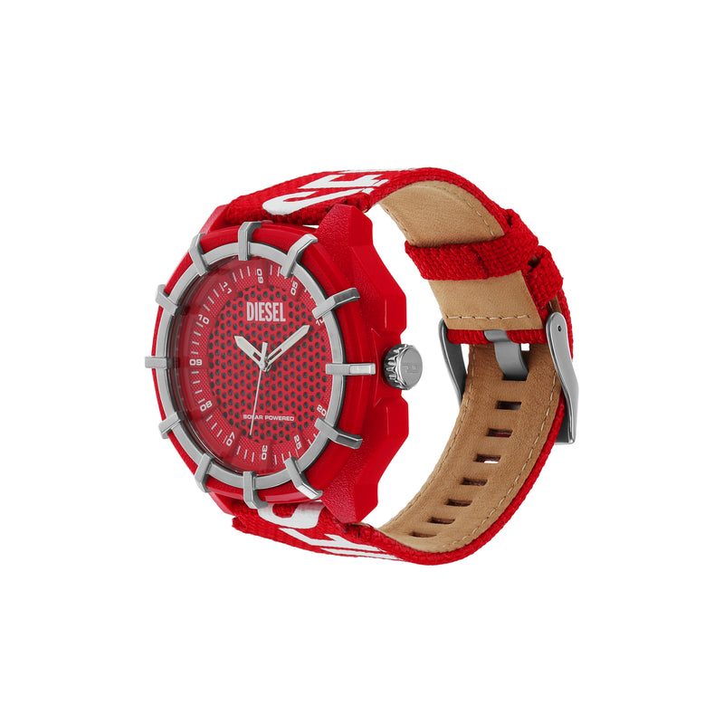 Eco-Friendly Solar-Powered Red rPET Diesel Watch - DZ4621