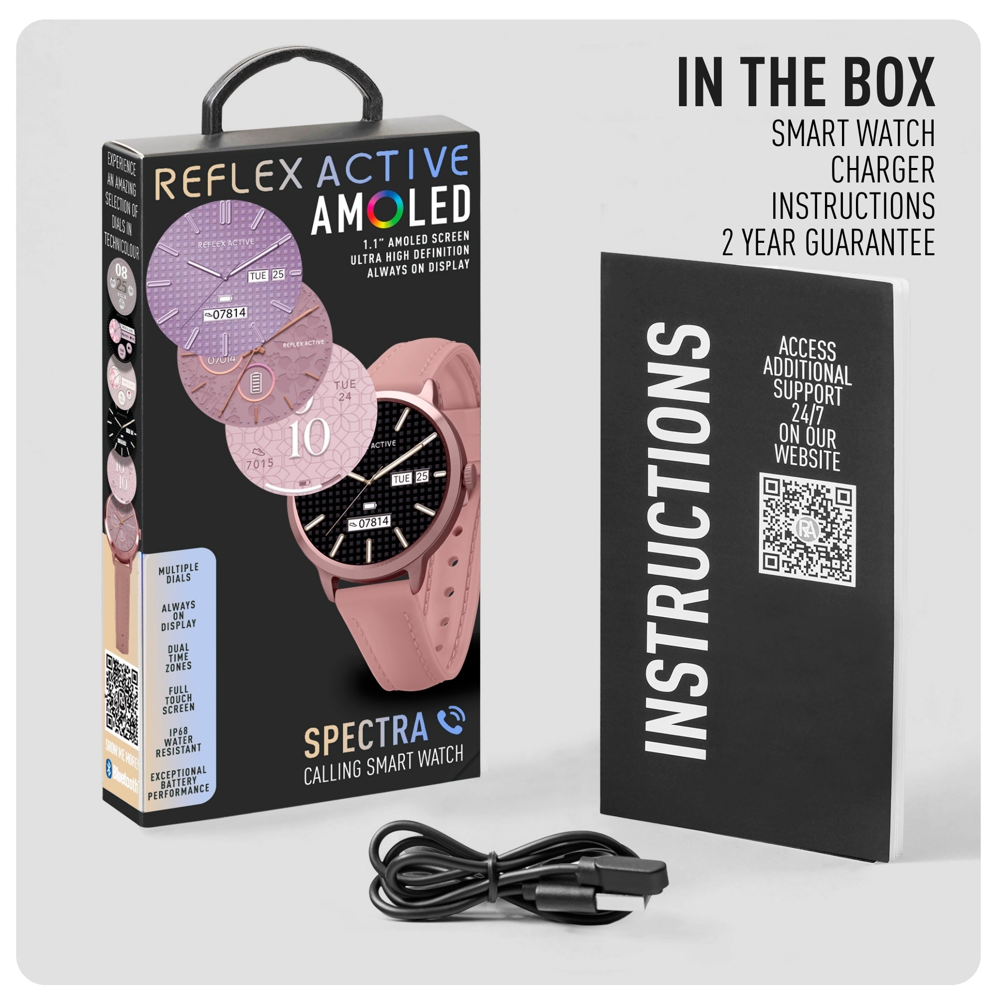 Reflex Active Spectra 300 R Amoled Rose Silicone smart watch — view 2