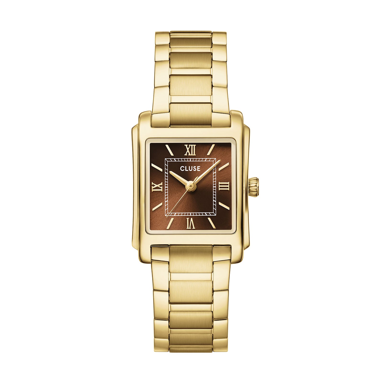 CLUSE Anglee watch, brown dial, gold stainless steel strap CW16604