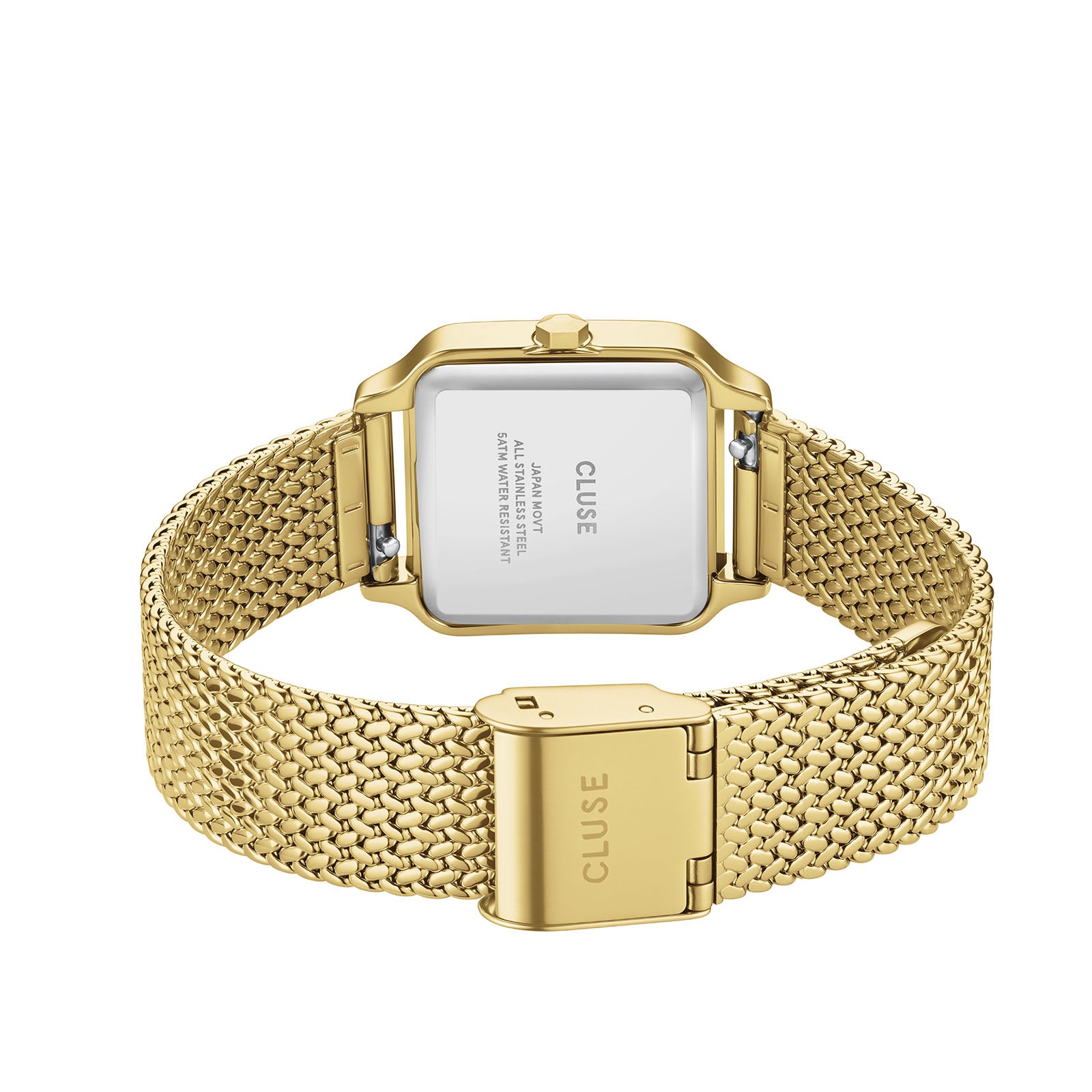 CLUSE Gracieuse Petite watch, brown dial, gold stainless steel strap CW11830, strap detail