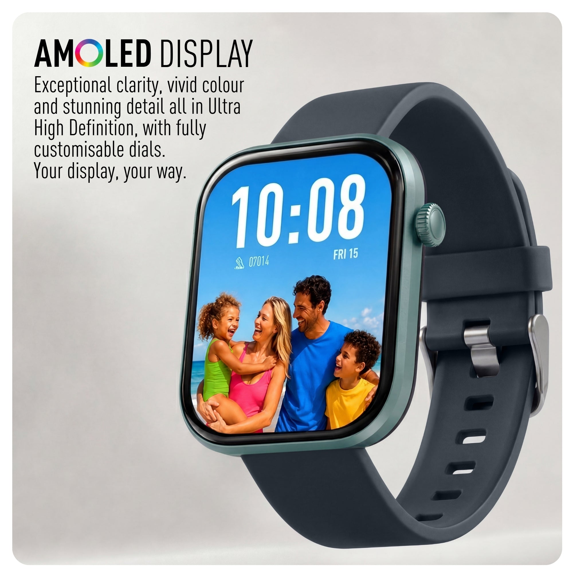 Reflex Active Spectra 300 S Lite Amoled Blue Bezel Grey Silicone smart watch — view 7