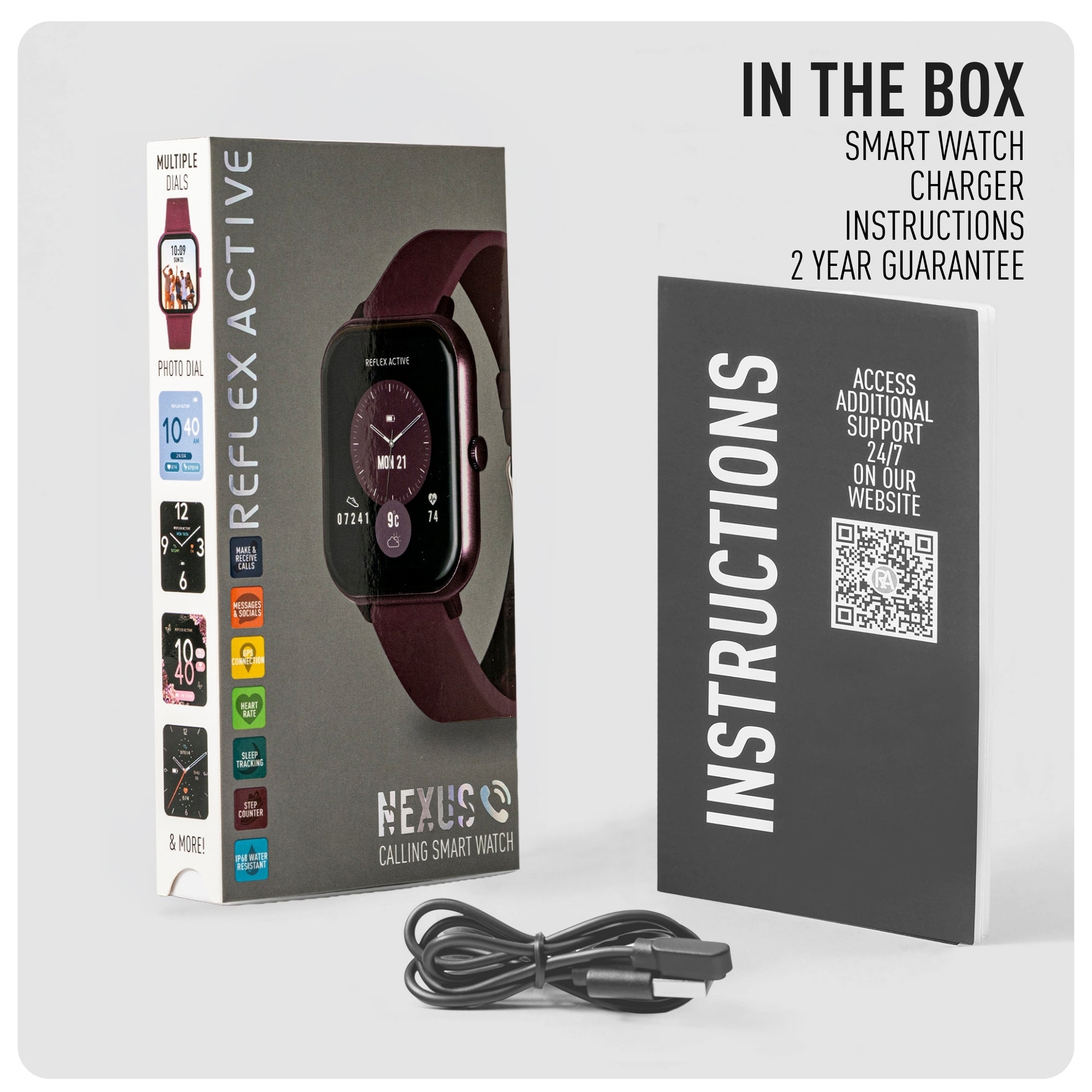 Reflex Active Nexus 100 S Lite Burgundy Silicone smart watch — view 7