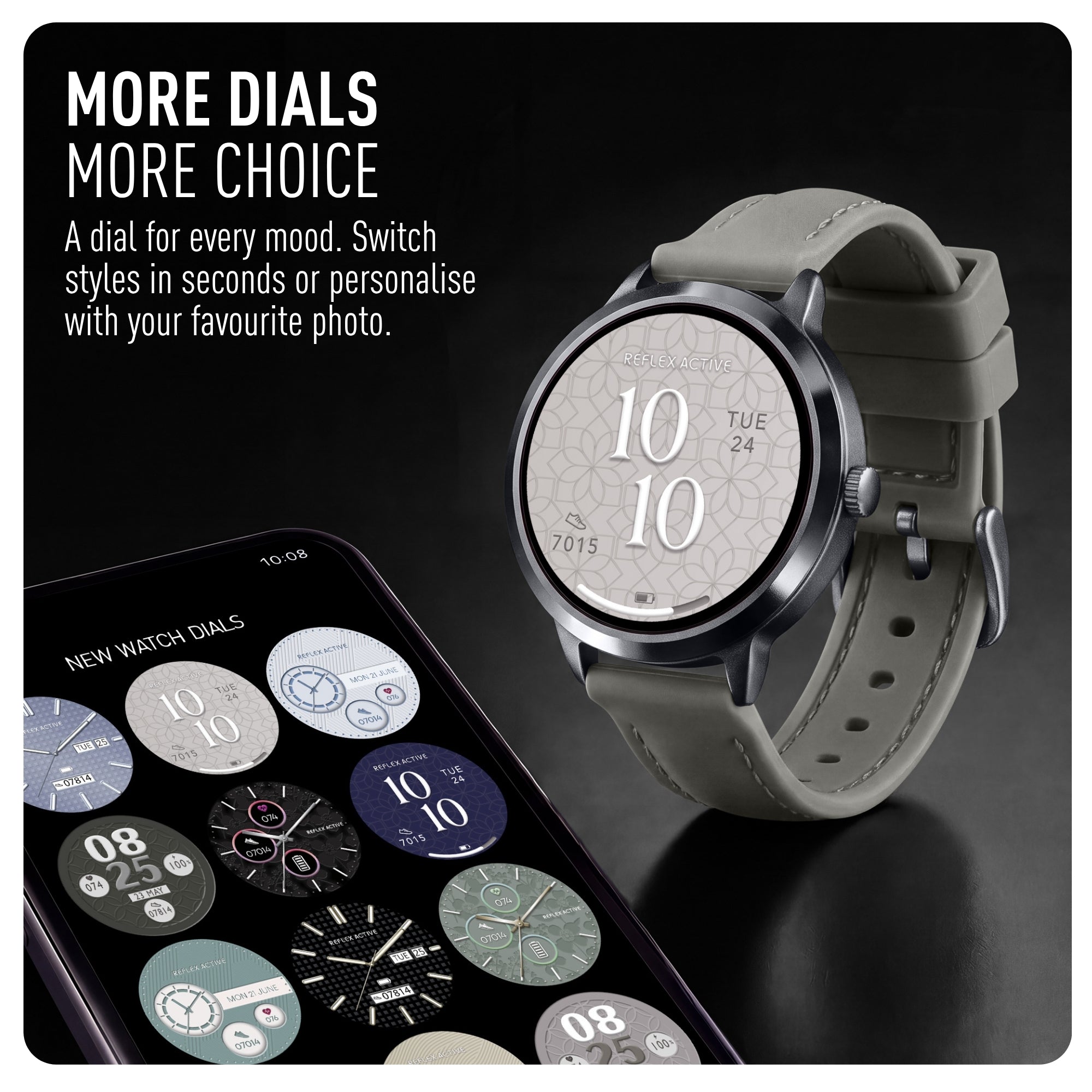Reflex Active Spectra 300 R Amoled Grey Silicone smart watch — view 8