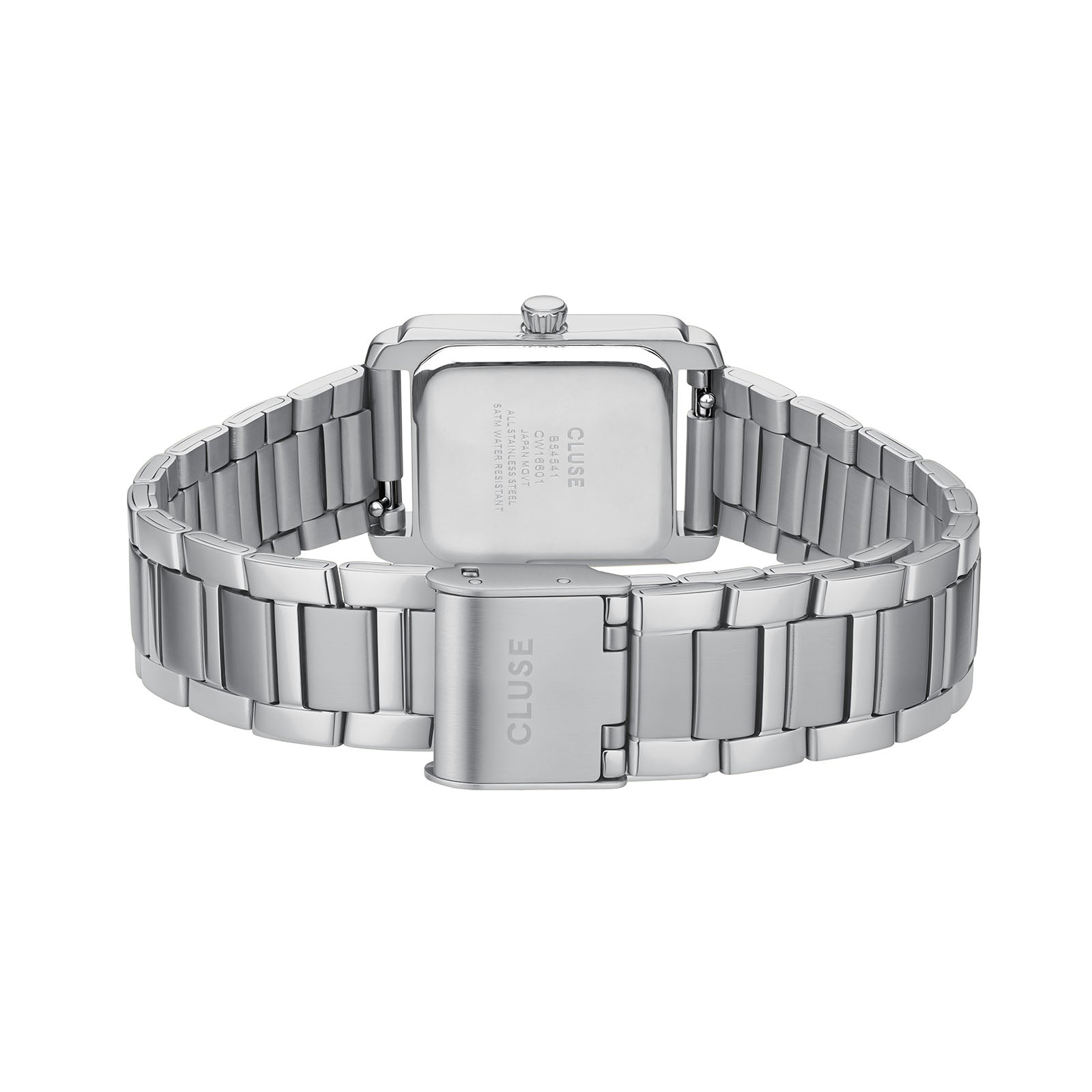 CLUSE Anglee watch, silver dial, silver stainless steel strap CW16602, strap detail