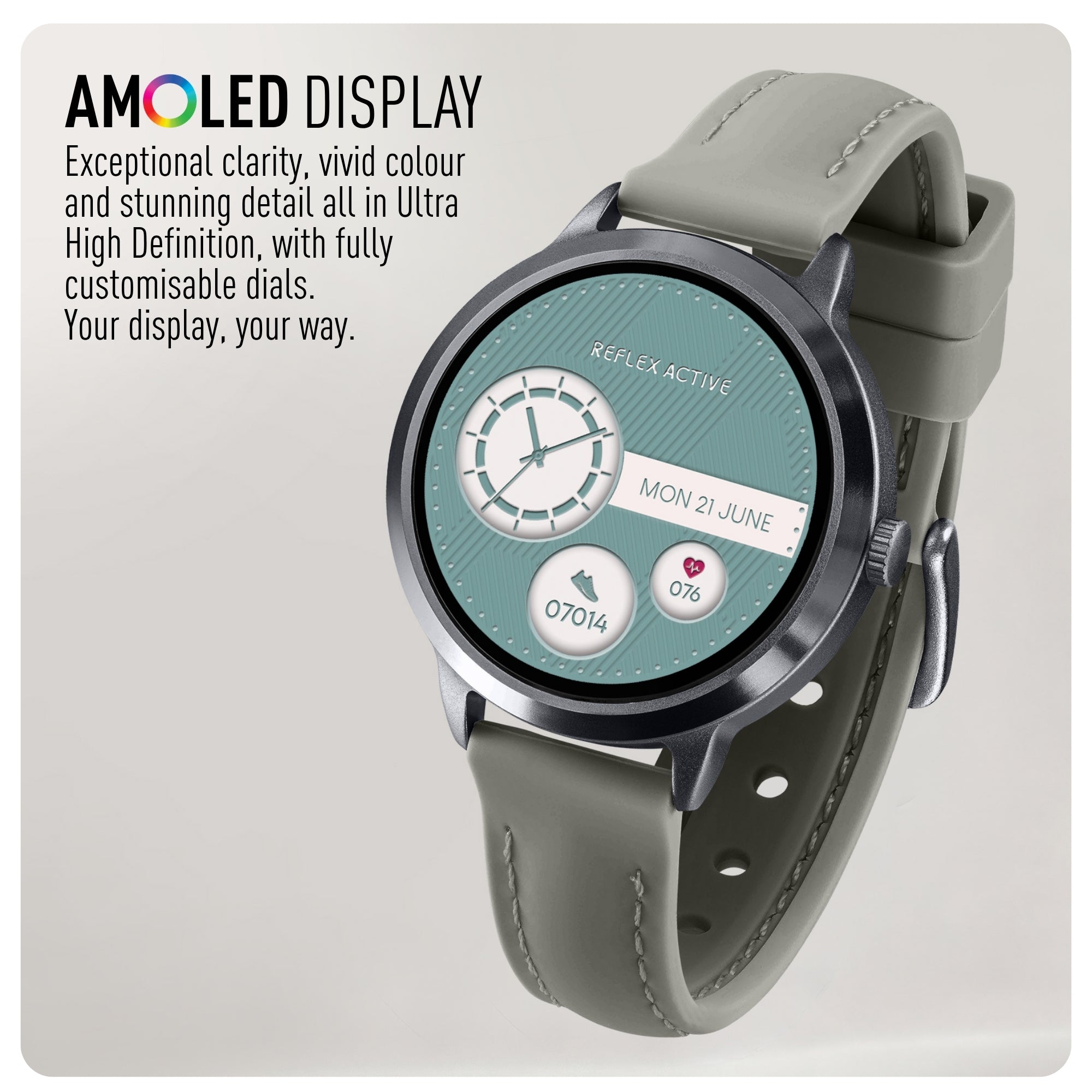 Reflex Active Spectra 300 R Amoled Grey Silicone smart watch — view 9