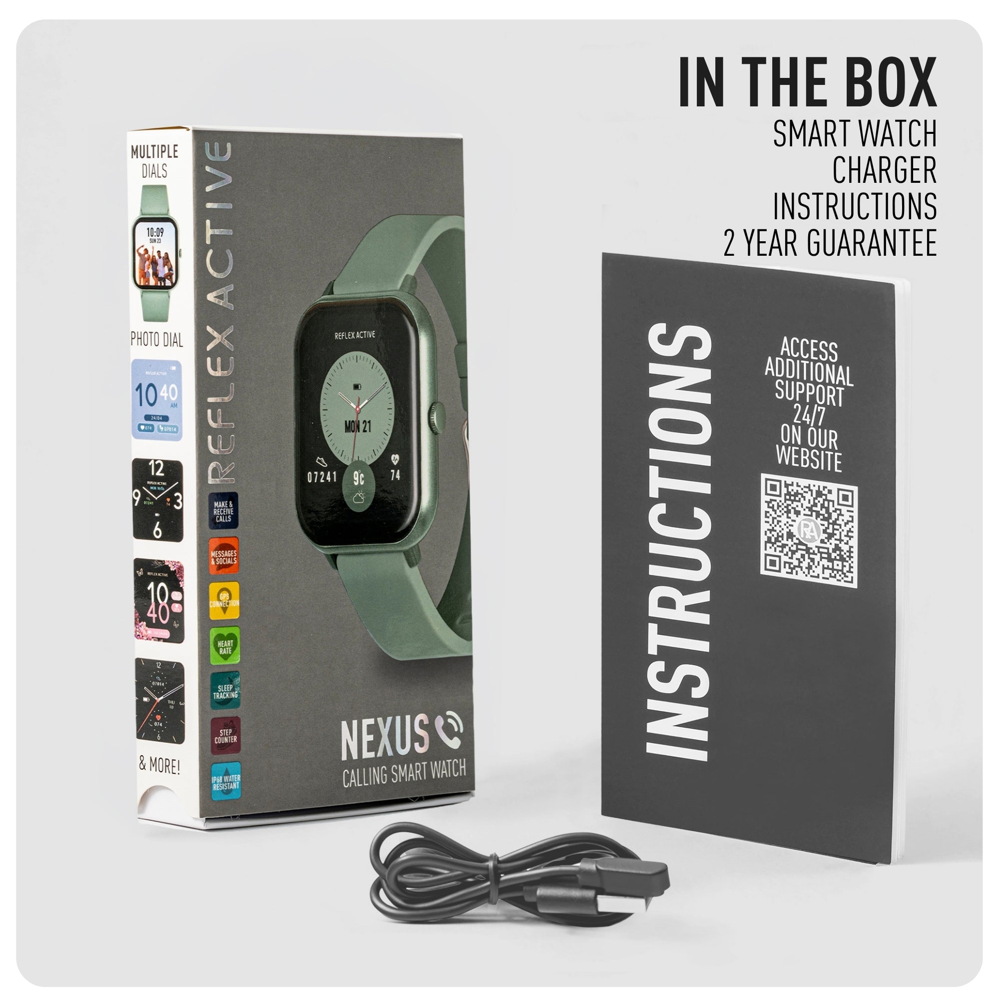 Reflex Active Nexus 100 S Lite Green Silicone smart watch — view 7
