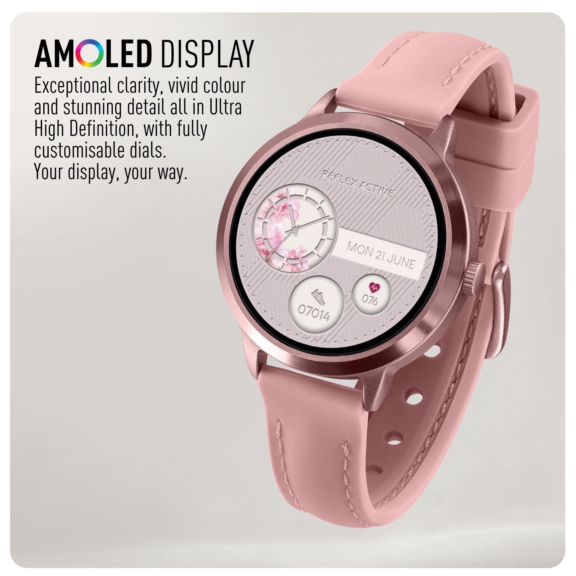 Reflex Active Spectra 300 R Amoled Rose Silicone smart watch — view 8