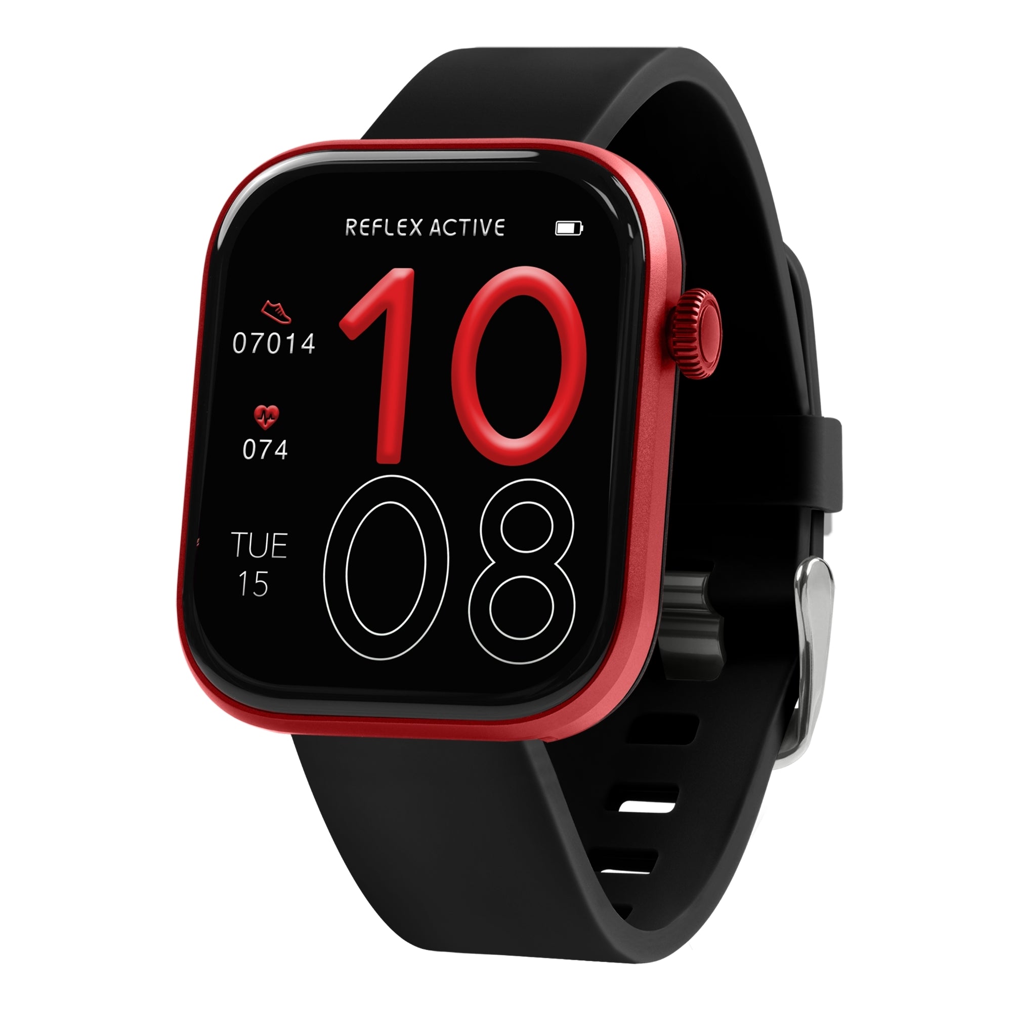 Reflex Active Spectra 300 S Lite Amoled Red Bezel Black Silicone smart watch