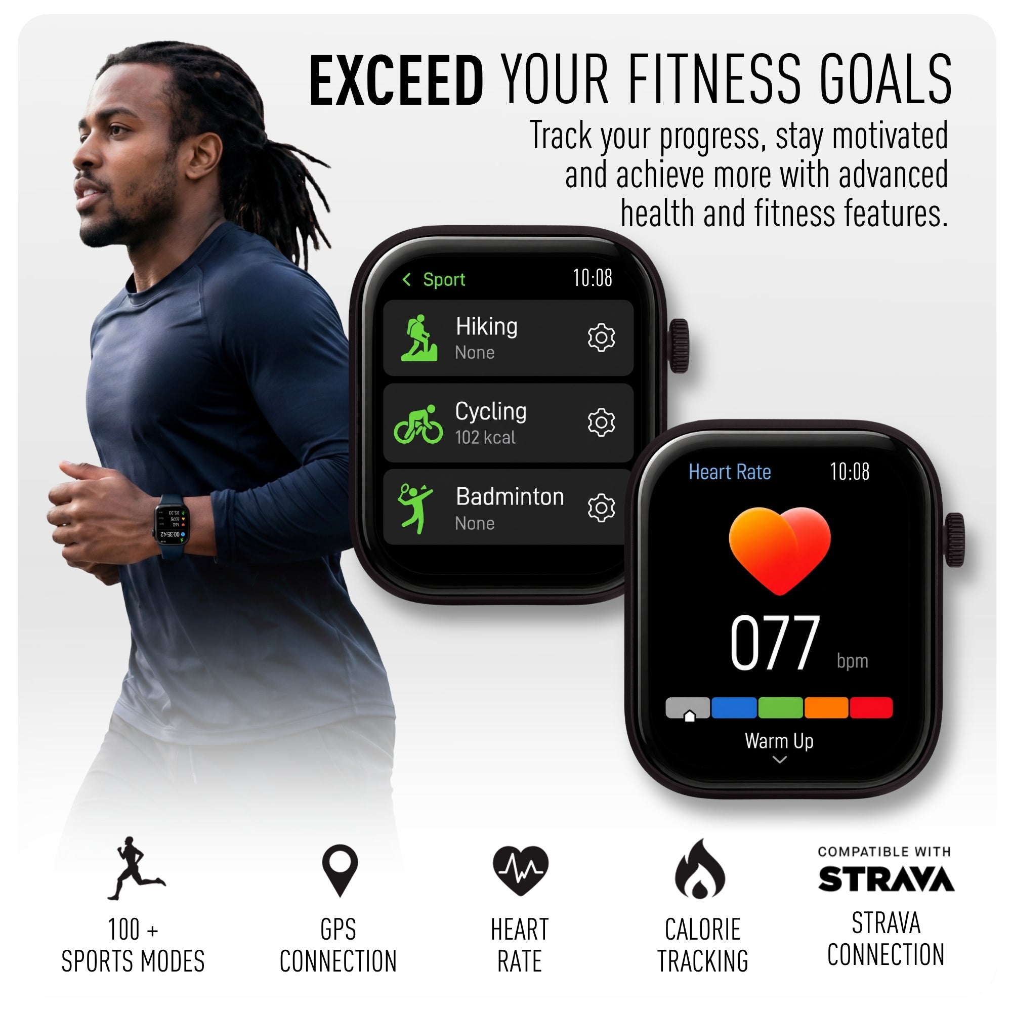 Reflex Active Spectra 300 S Lite Amoled Titanium Bezel Navy Silicone smart watch — view 2