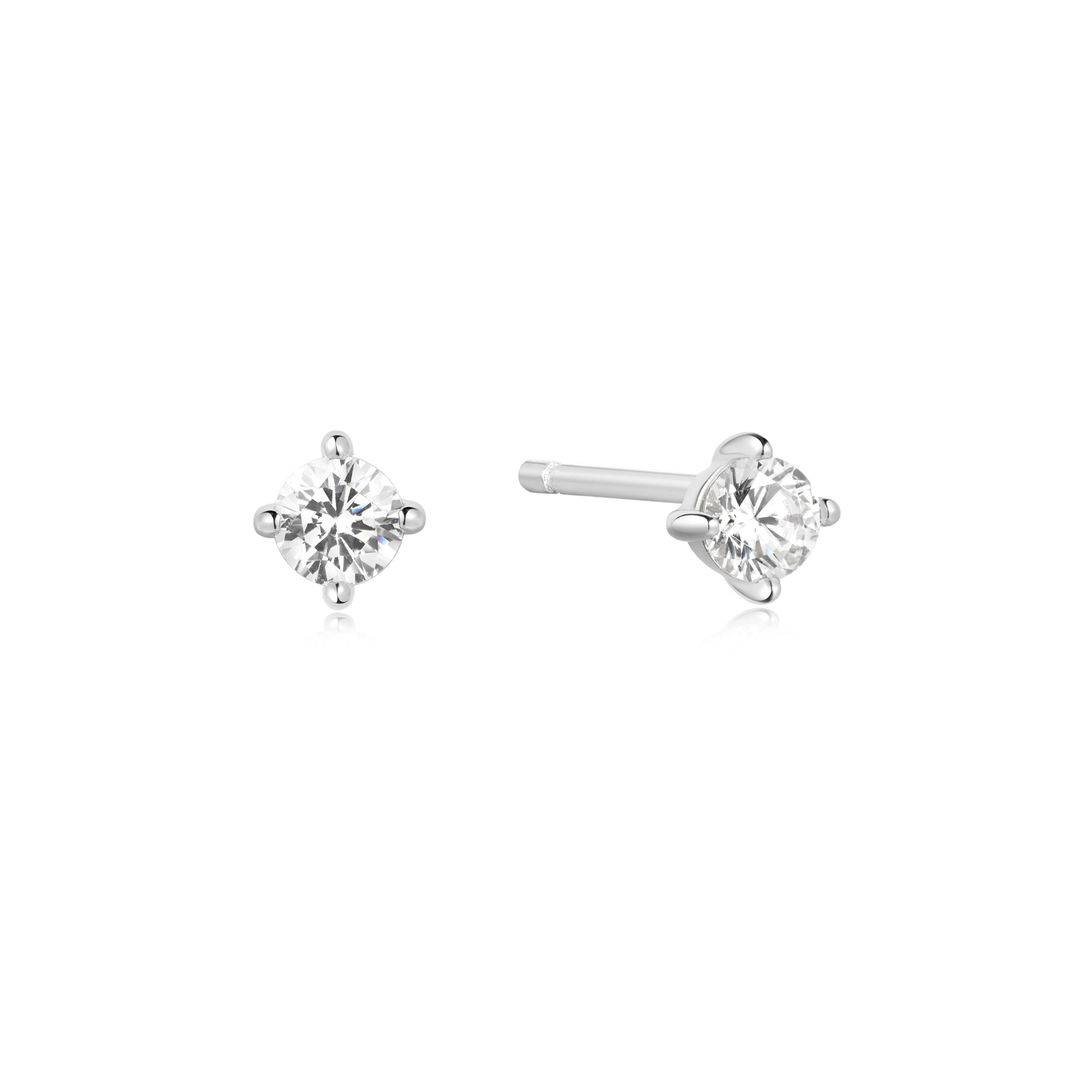Ania Haie Silver Solitaire Studs Trendy Affordable Jewelry Gift