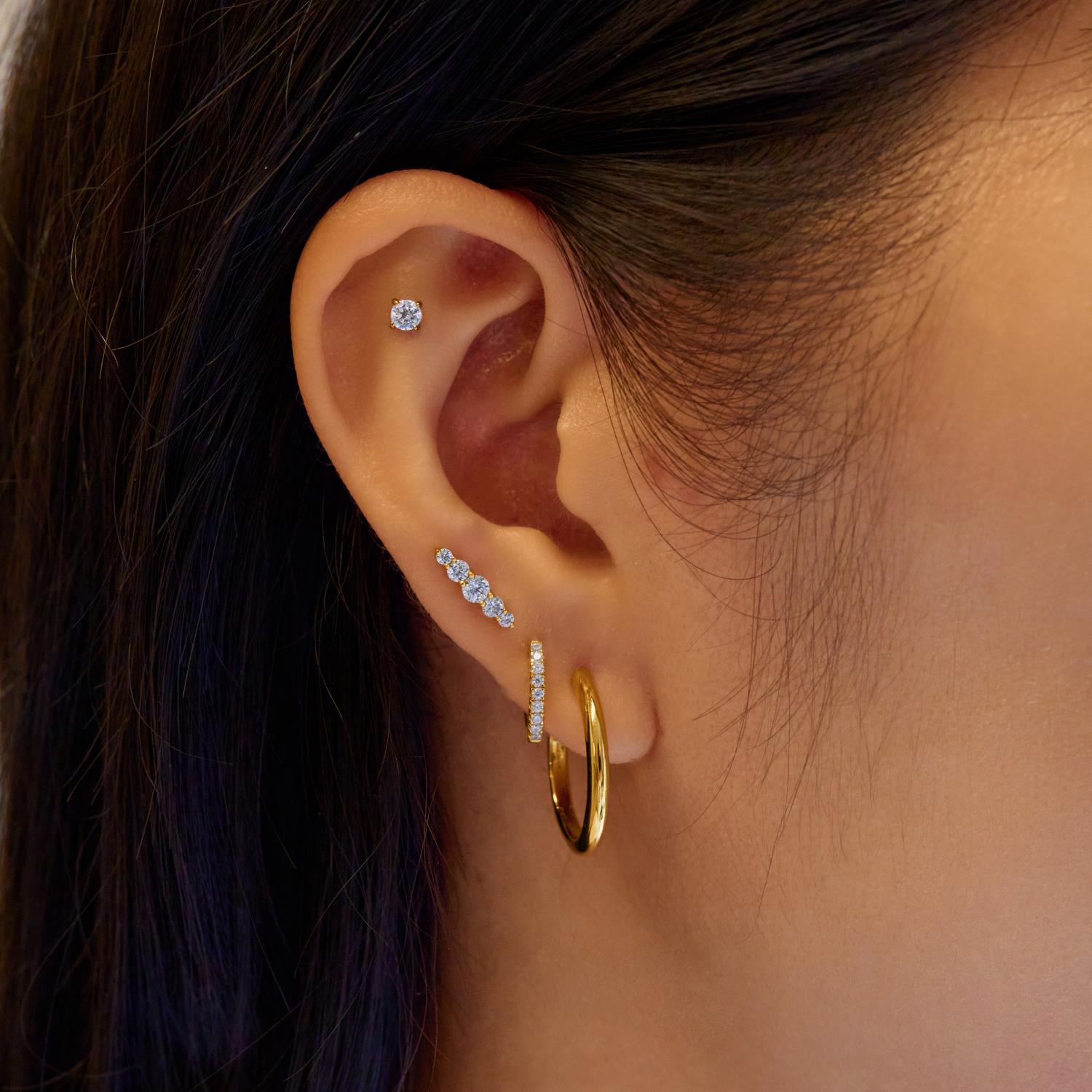 Ania Haie Gold Bar Barbell Single Earring