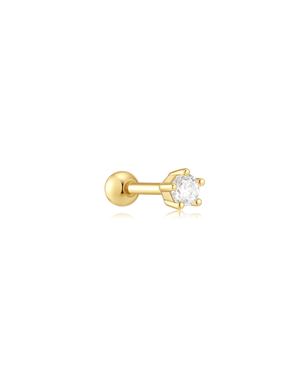 Ania Haie Gold Five-Prong Sparkle Barbell Earring