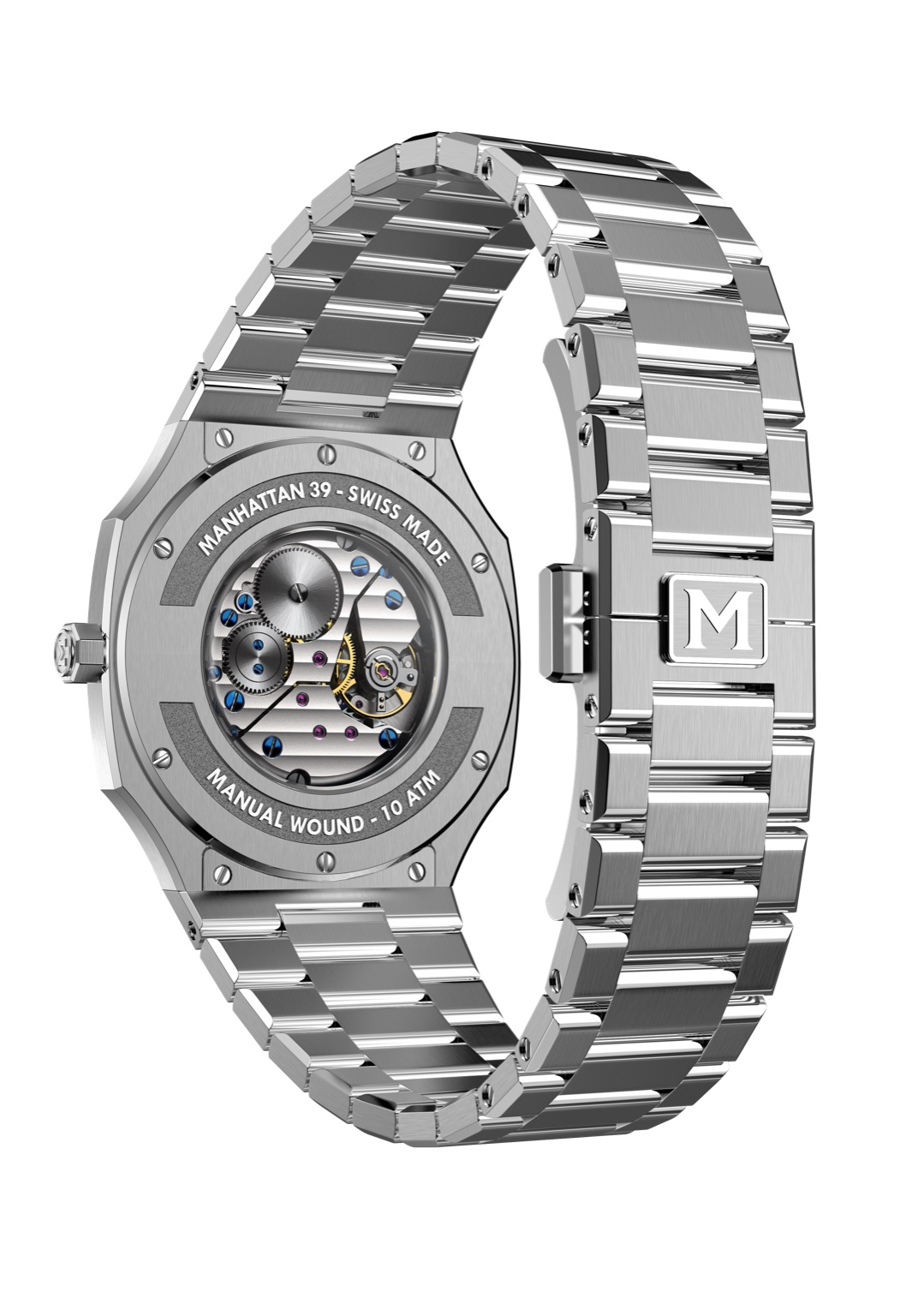 MAEN Manhattan 39 Ultra Thin Grey Dial No Date Display Manual Watch M4.1.4