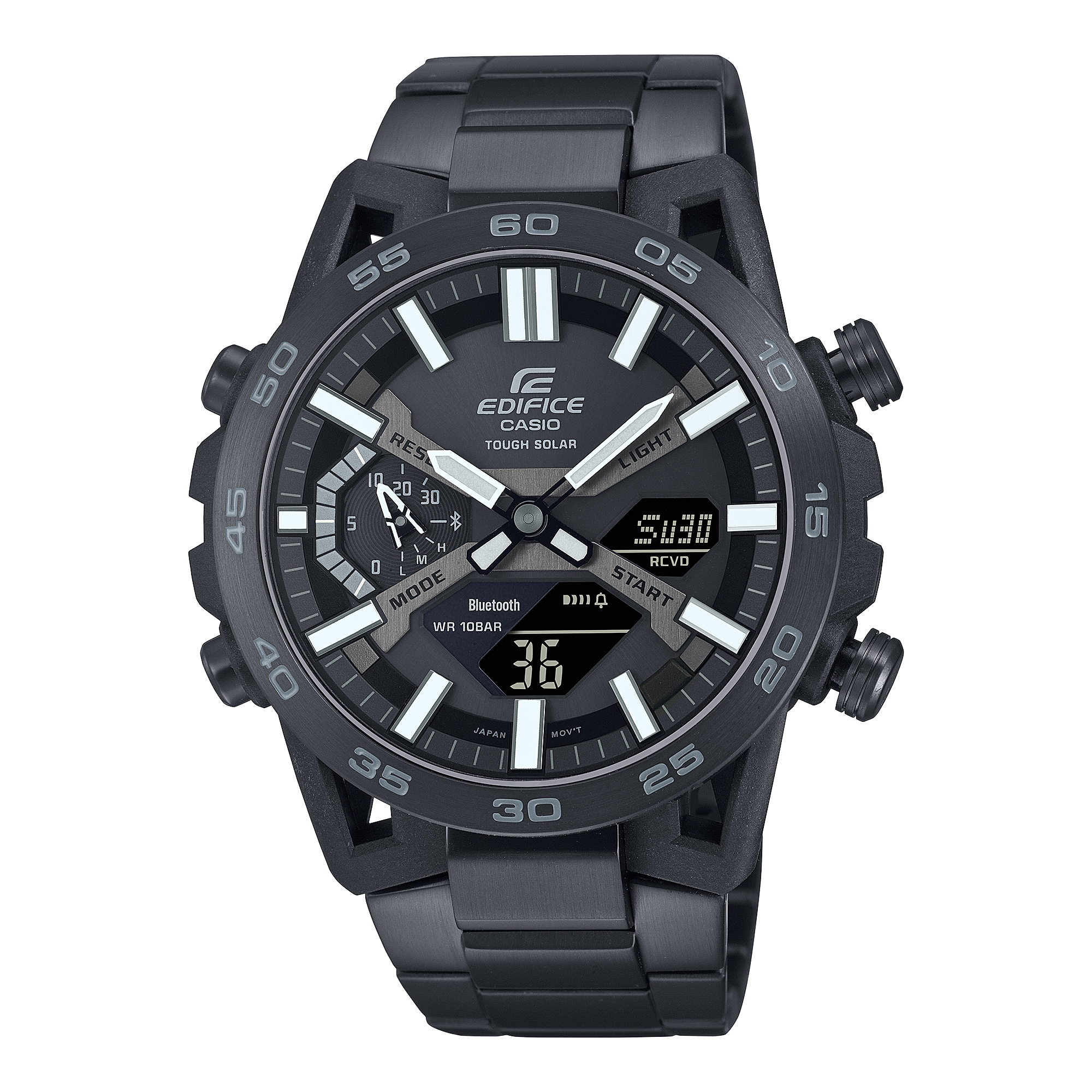 Casio Edifice Sospensione Black Stainless Steel Watch ECB2000DC-1B