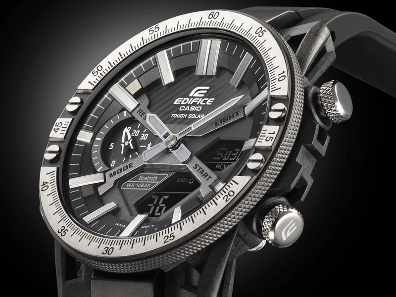 卡西欧 Edifice Sospensione 黑色树脂表带手表 ECB2000TP-1A