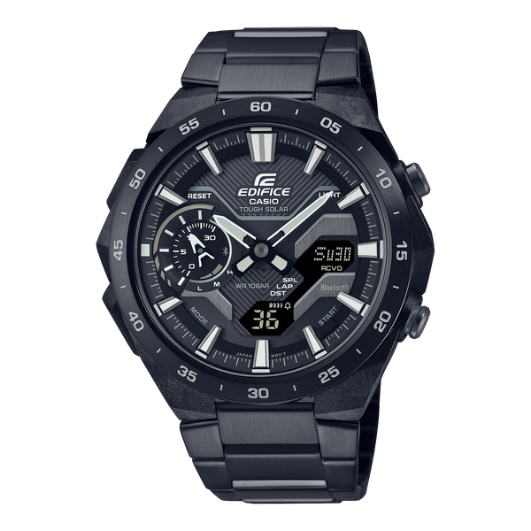 Casio Edifice Windflow DUO Motor Sport Black Stainless Steel Watch ECB2200DC-1A