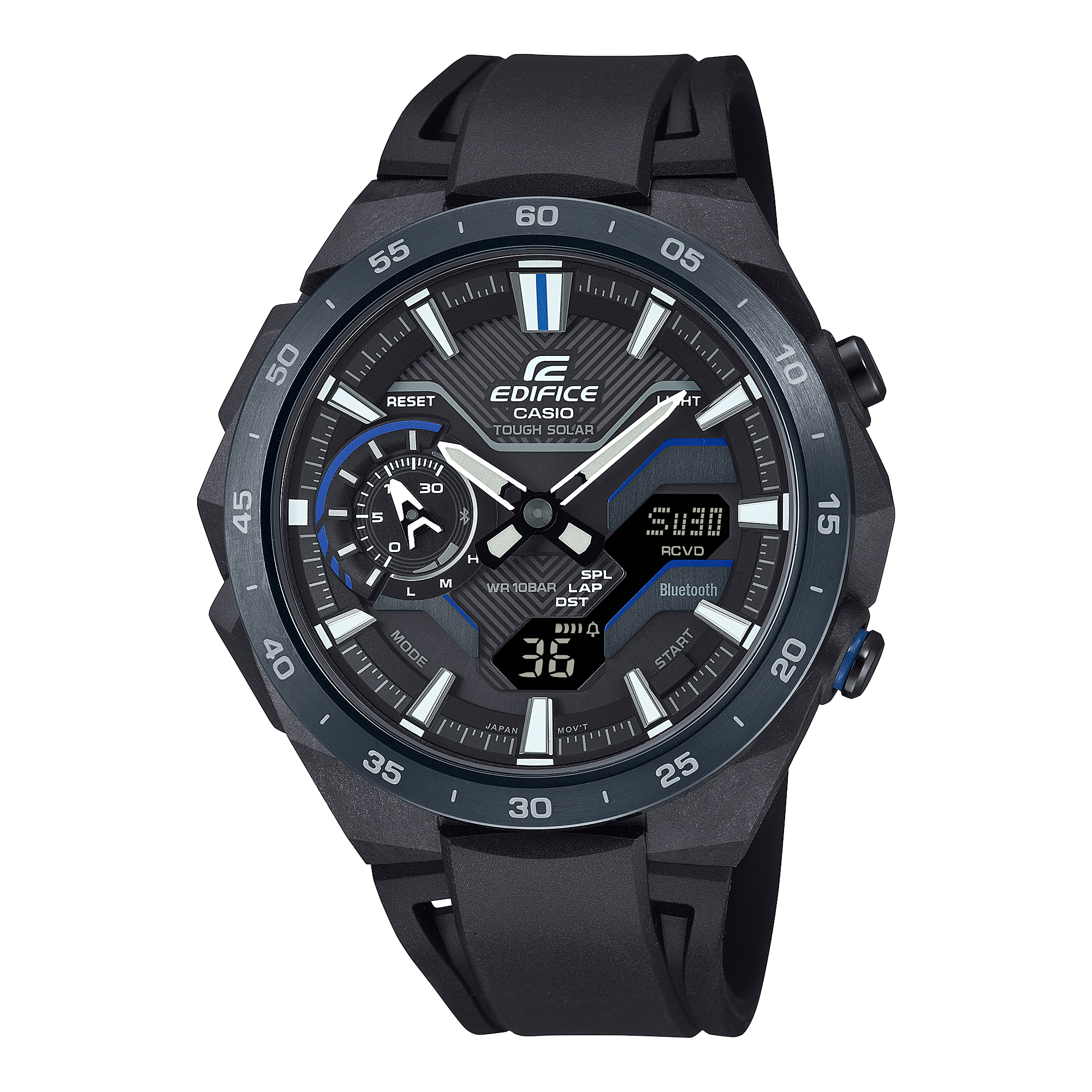 Casio Edifice Windflow Black Resin Band Watch ECB2200PB-1A