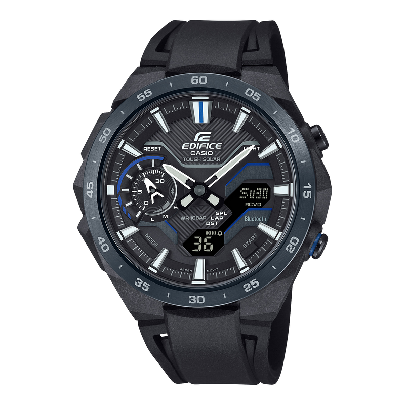 卡西欧 Edifice Windflow 黑色树脂表带手表 ECB2200PB-1A