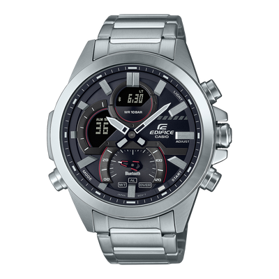 卡西欧 Edifice Chrono Bluetooth 银色不锈钢手表 ECB30D-1A