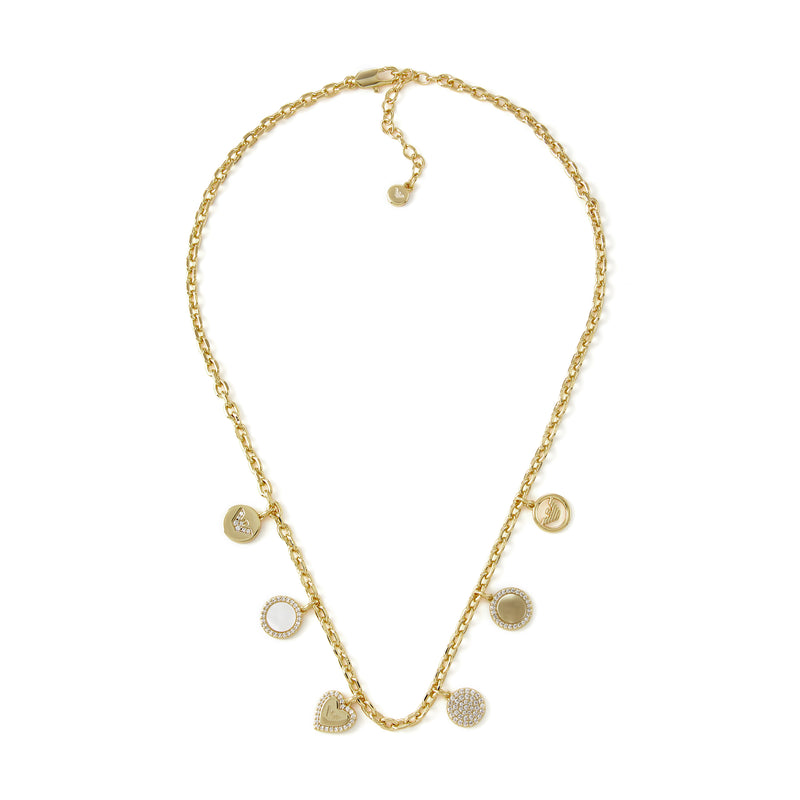 Armani Radiant Gold Necklace with Pearl and Zirconia EGS3103710