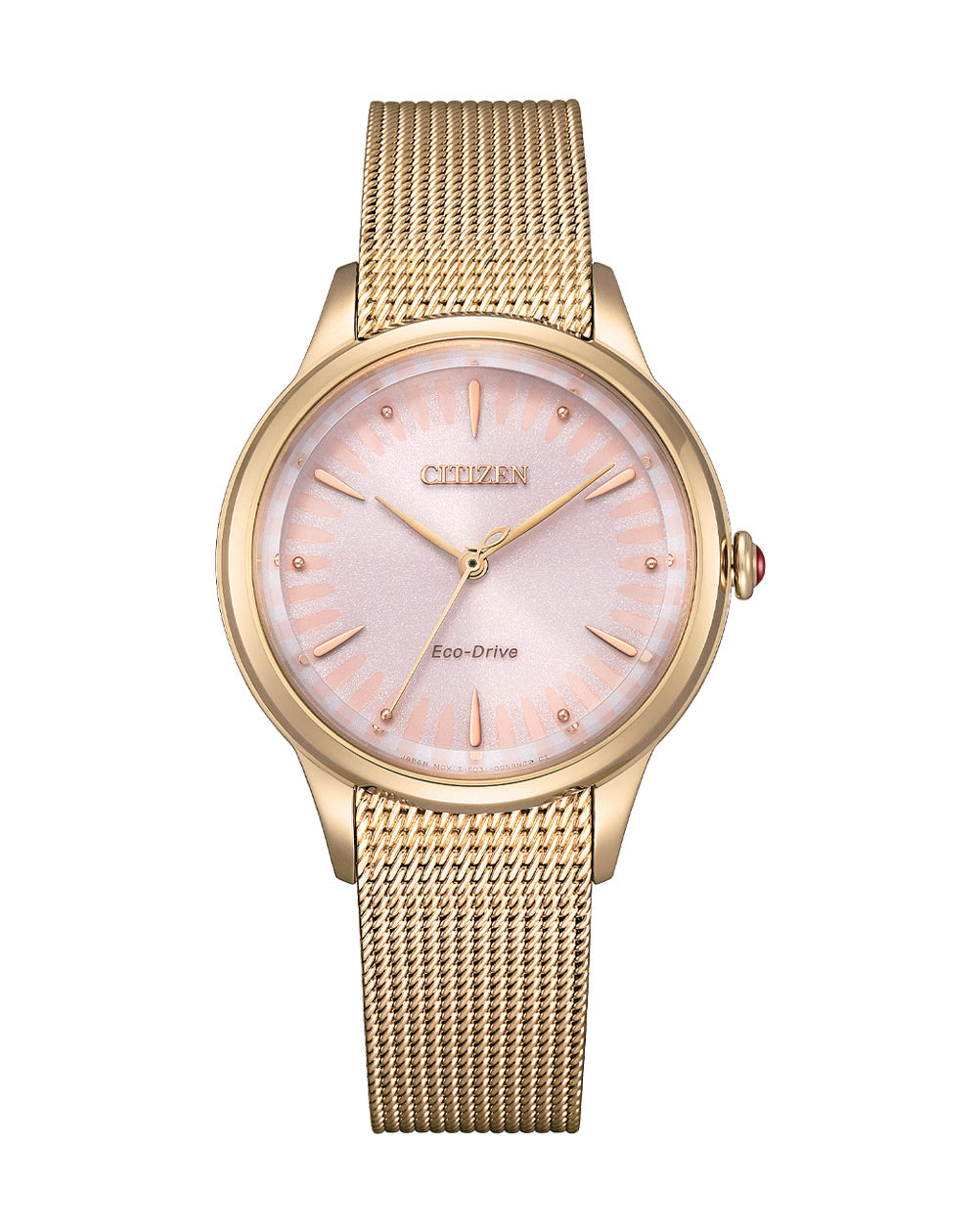 Citizen Eco-Drive Stainless Steel Beige Dial Watch EM0818-82X