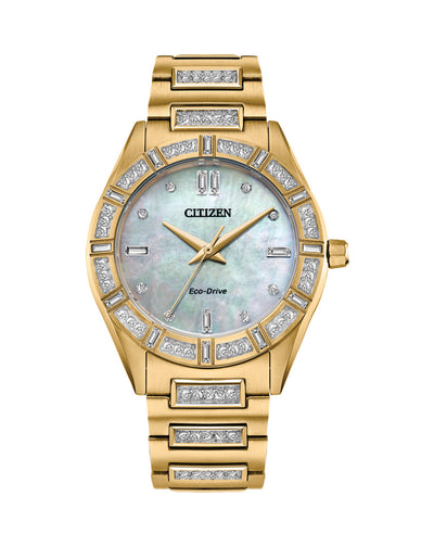 西铁城 Silhouette Crystal Eco-Drive 女式手表 EM1022-51D