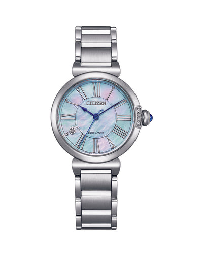 Citizen Eco-Dive Mother of Pearl Dial Stainless Steel Watch EM1060-87N