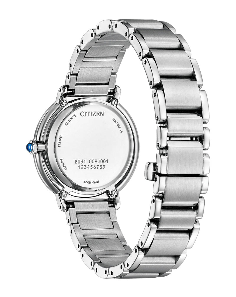 Citizen Eco-Drive Stainless Steel Mother of Pearl Dial Watch EM1100-84D