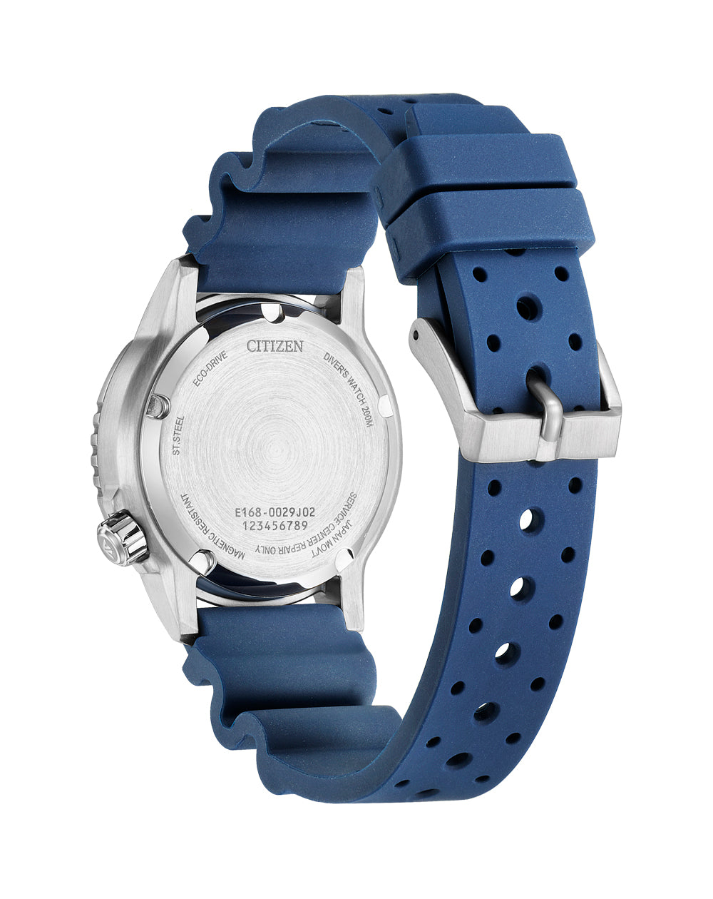 Citizen Eco-Dive Blue Dial Polyurethane Strap Watch EO2021-05L