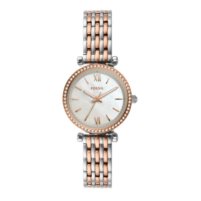 Fossil Carlie Mini Two-Tone Stainless Steel Watch ES4649