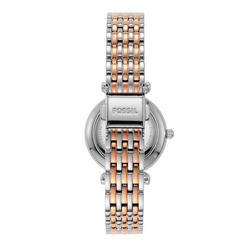 Fossil Carlie Mini Two-Tone Stainless Steel Watch ES4649