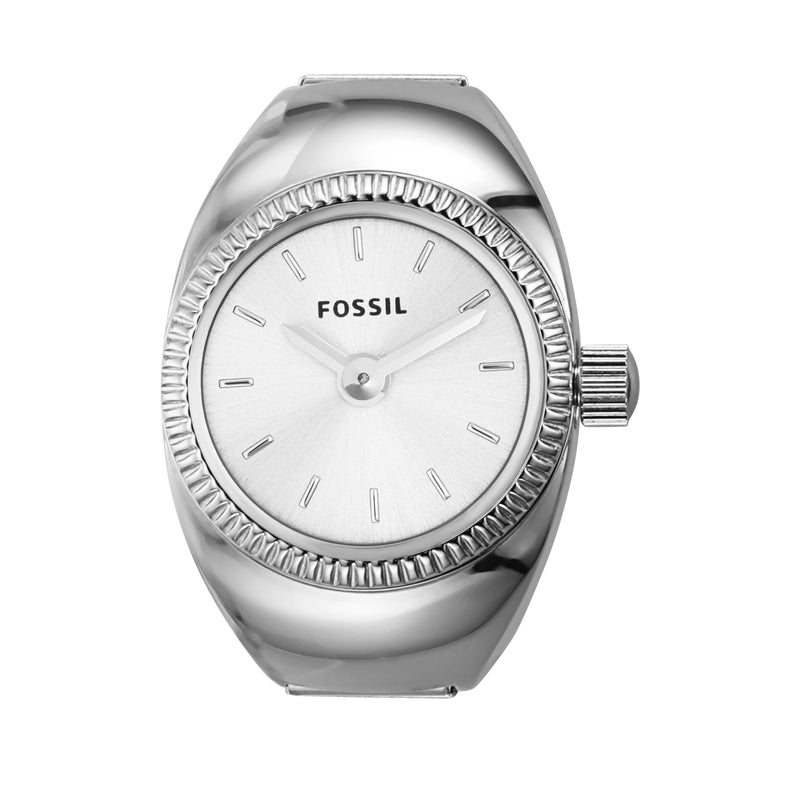 Fossil 精致银环腕表 ES5245 带双指针机芯