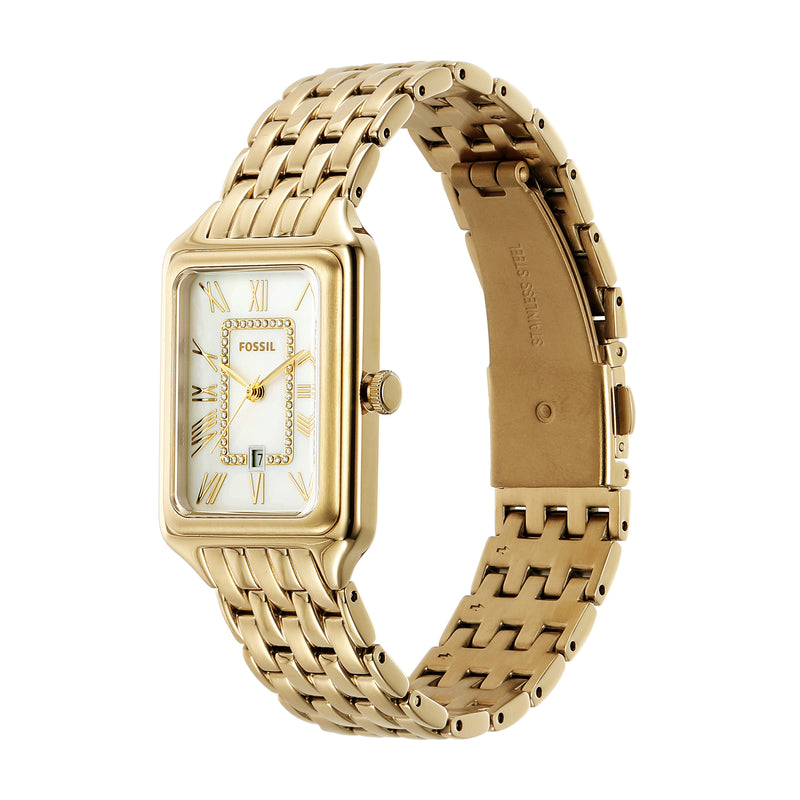 Fossil Raquel Gold-Tone Stainless Steel Date Watch ES5304