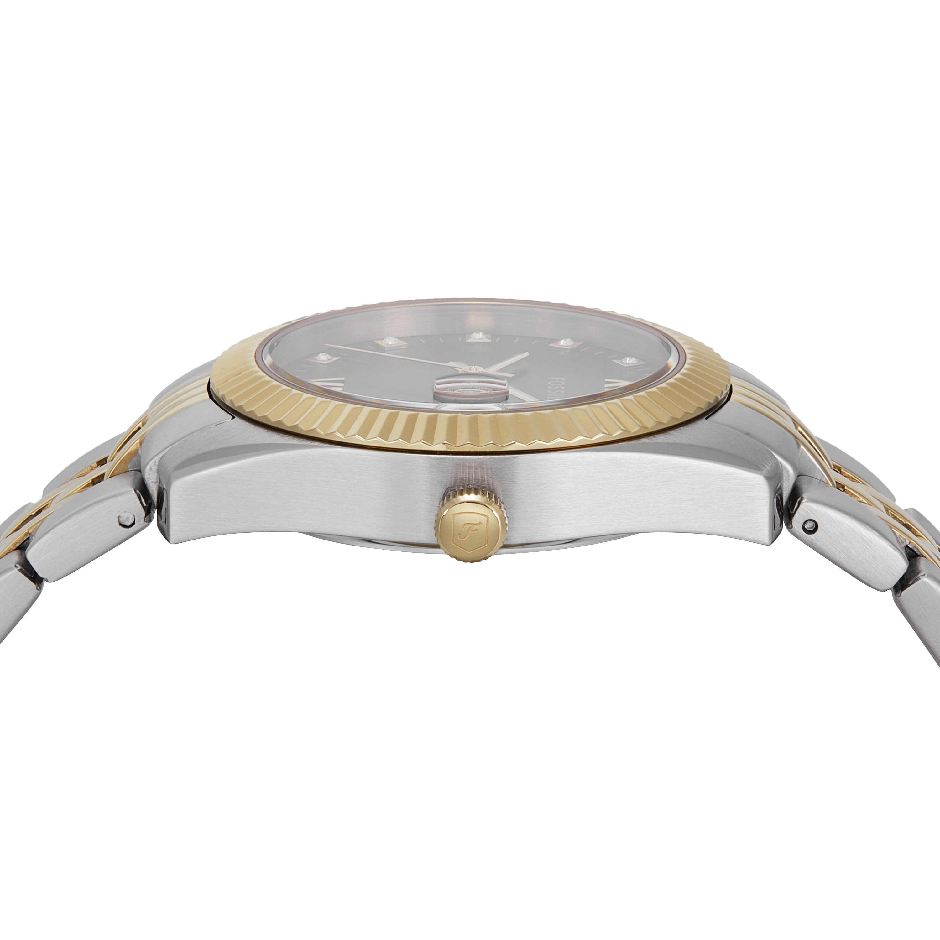 Fossil Scarlette Green Dial Two Tone Stainless Steel Watch ES5388