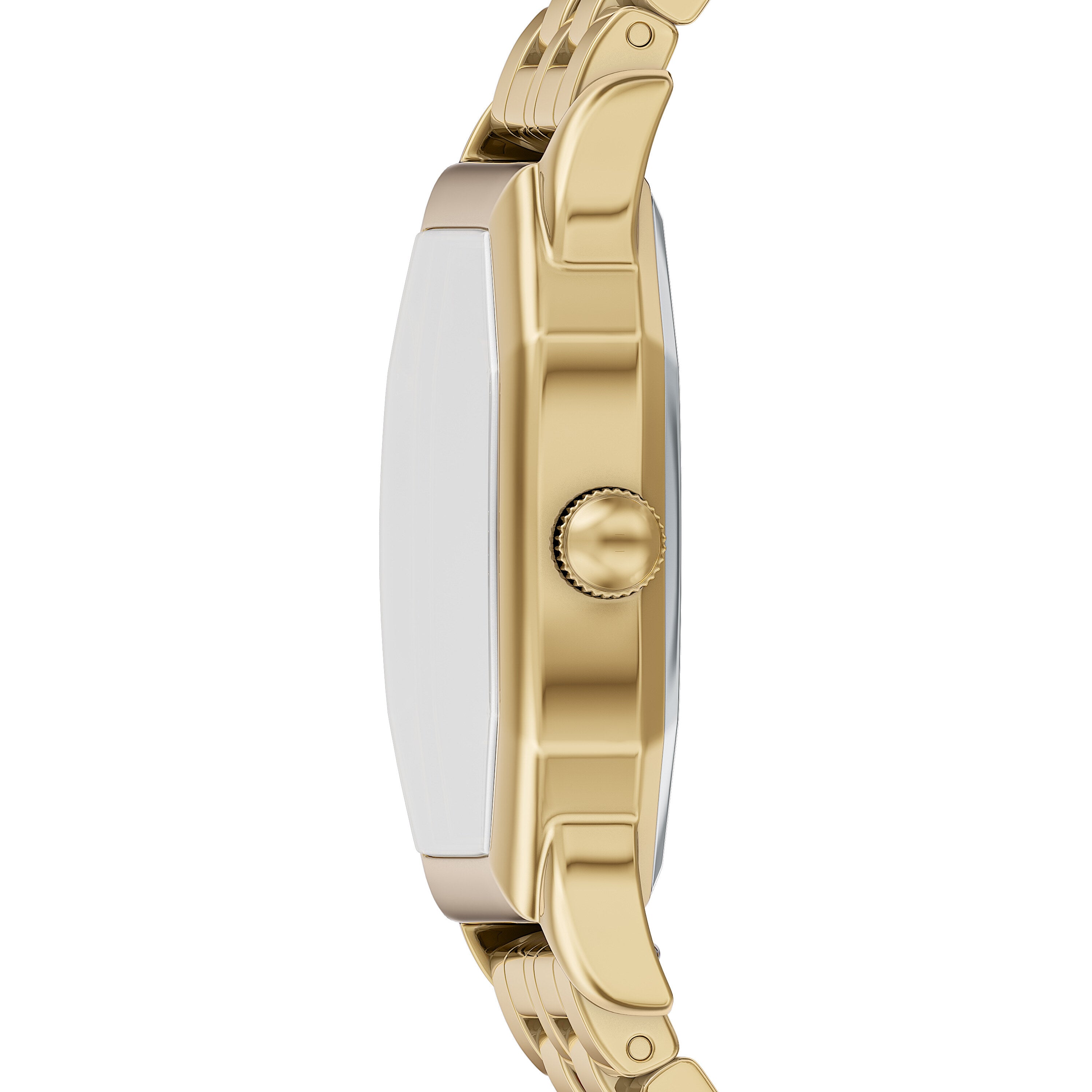 Fossil Harlow Gold Tone Stainless Steel Black Dial Watch ES5433