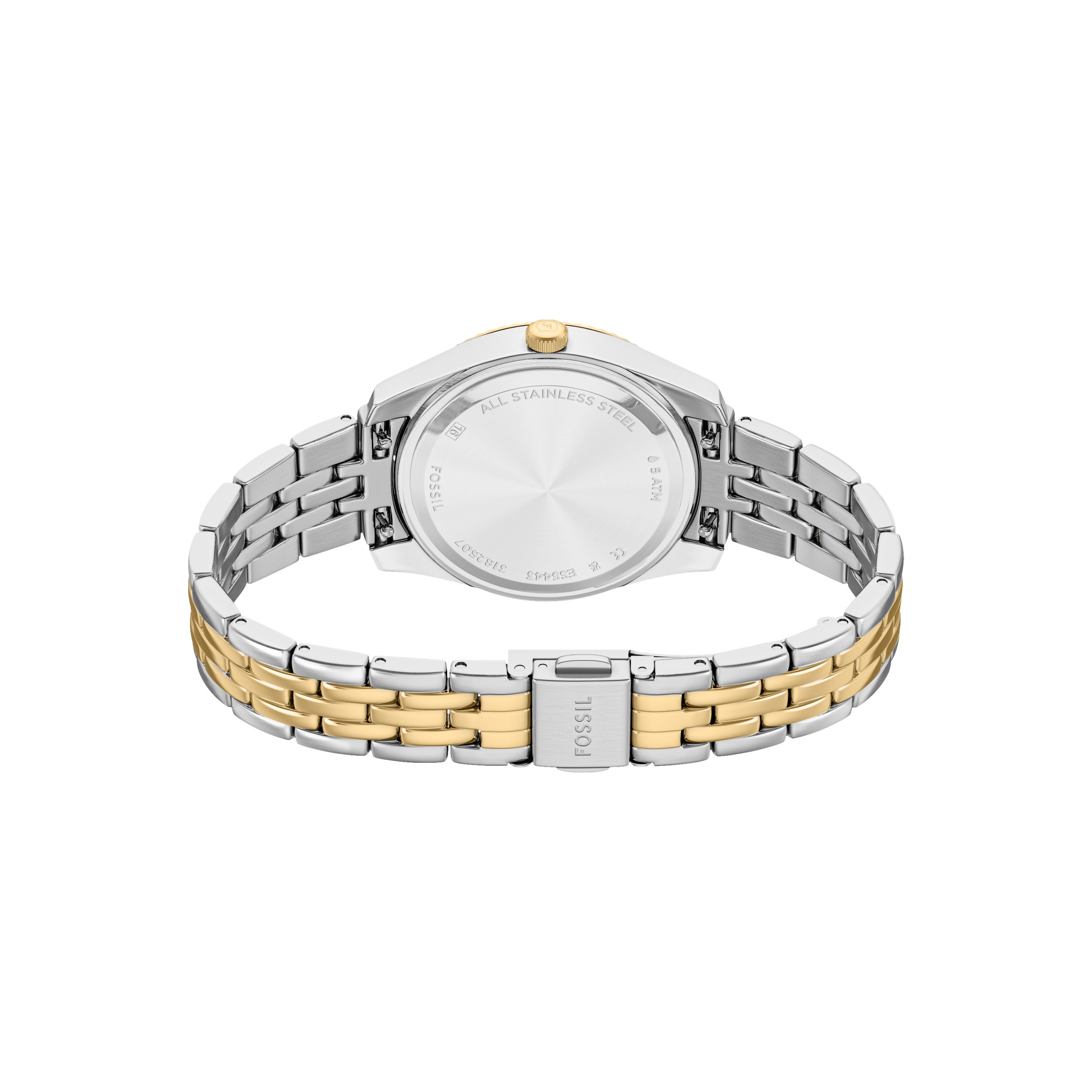 Fossil Scarlette Three Hand Two Tone Stainless Steel Watch ES5443