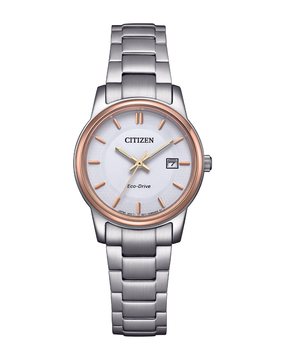 Citizen Eco-Drive White Dial Stainless Steel Watch EW2319-71A