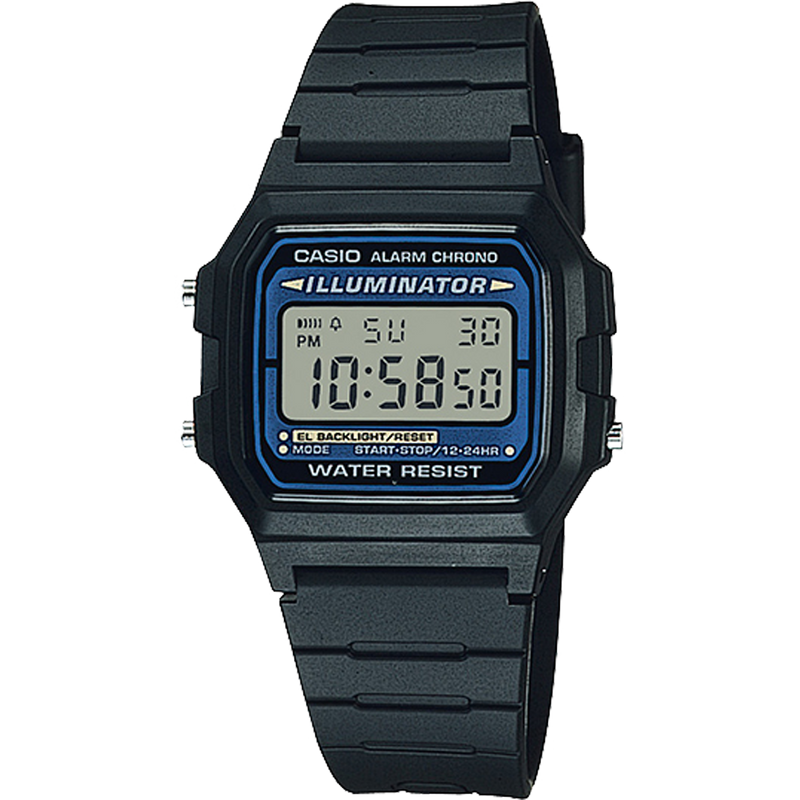 Casio Digital Black Resin Band Watch F105W-1AUZ