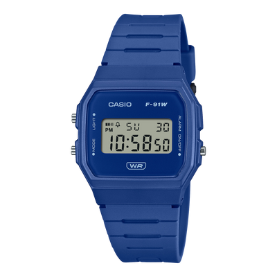 Casio Blue Resin Band Watch F91WB-2A1