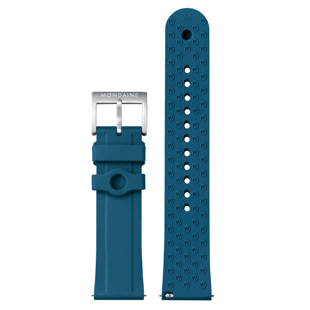 Mondaine Numeri Blue Silicone 42mm Watch - MSN.42140.RD