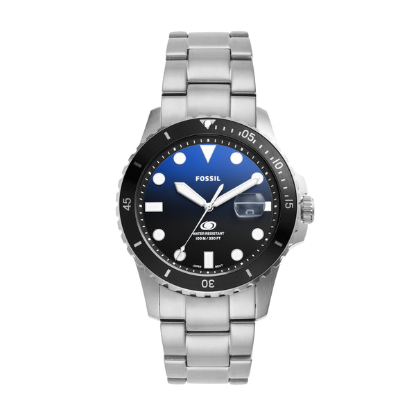 Fossil grant blue dial online