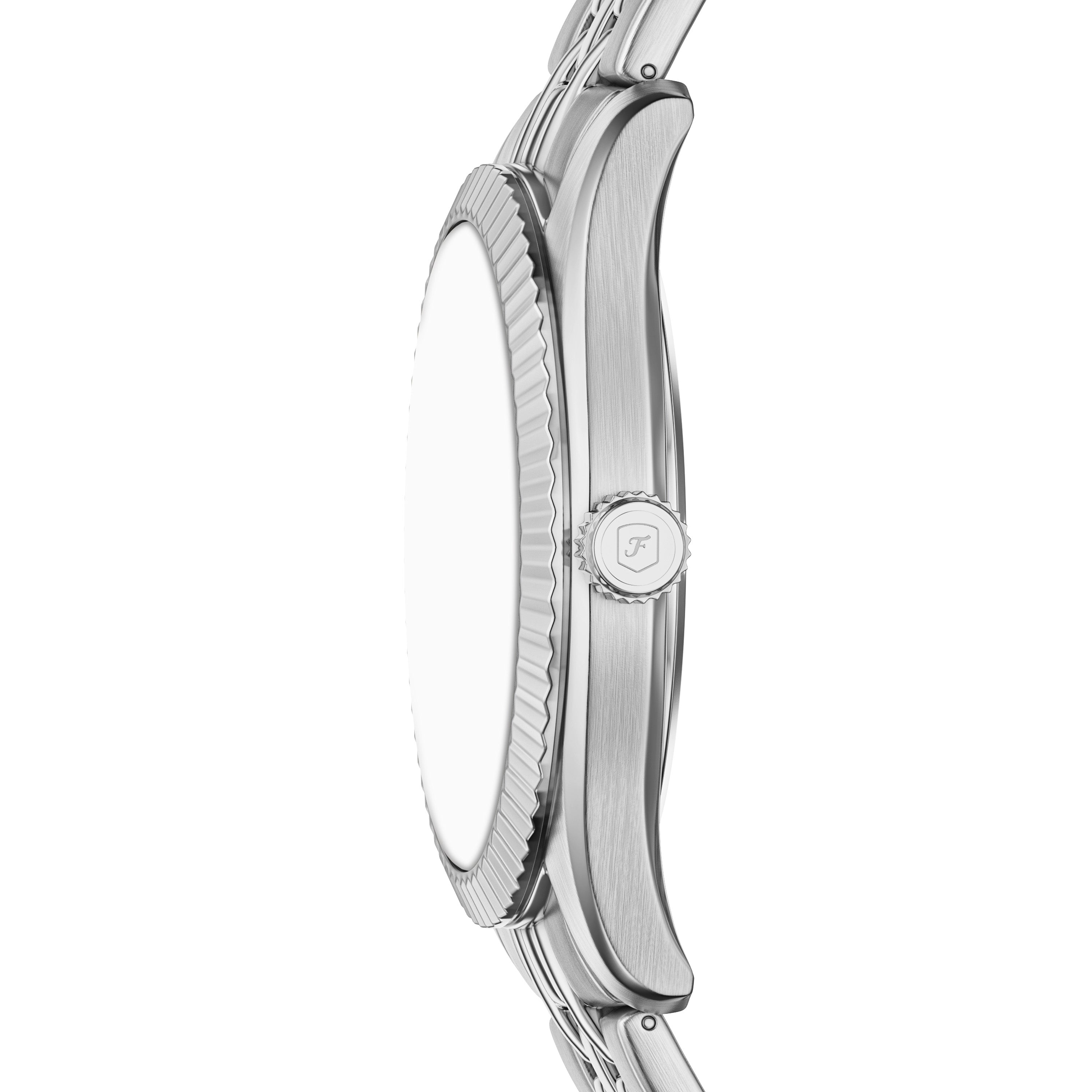 Fossil Campbell Three-Hand Day-Date Stainless Steel Watch FS6139