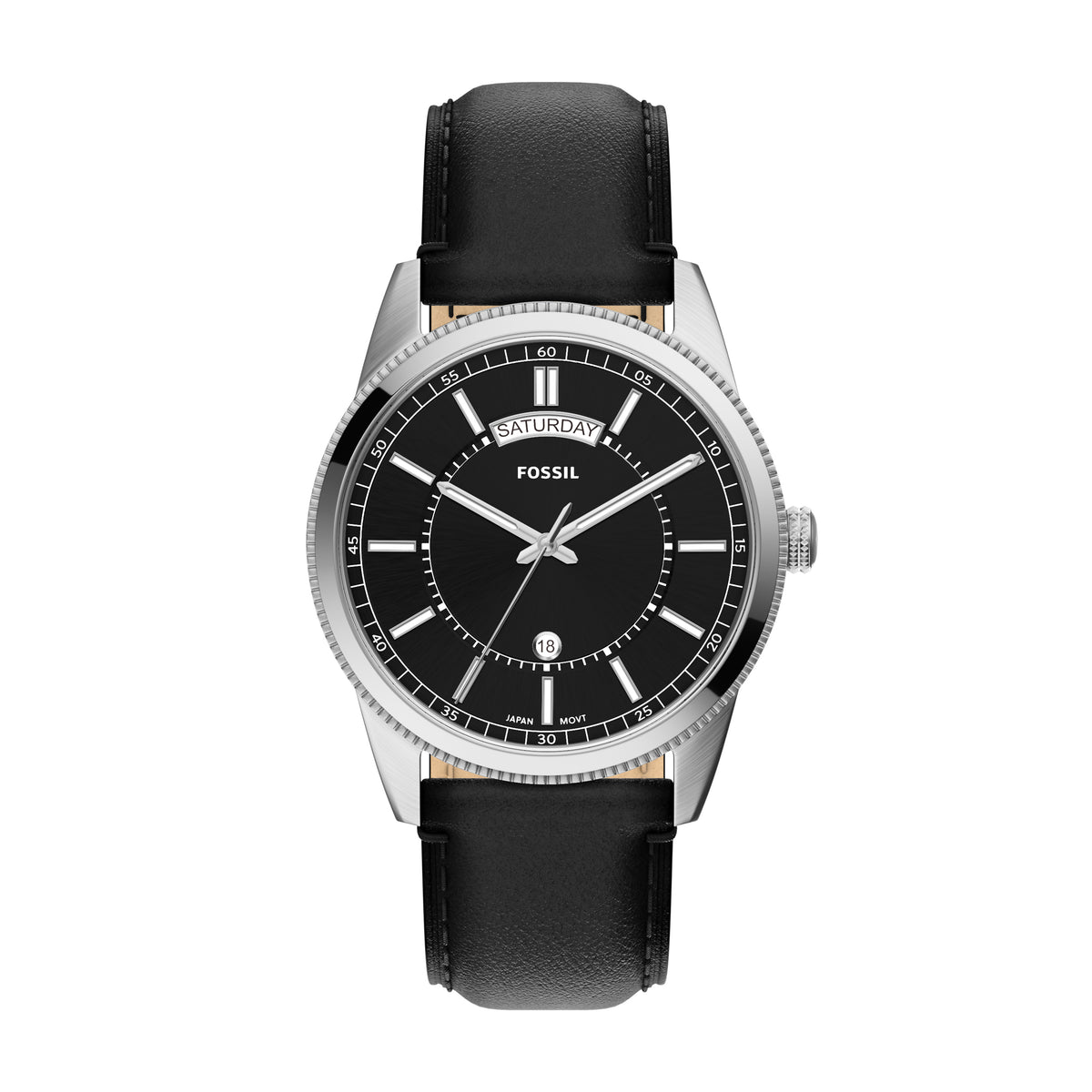 Fossil Pearson Day-Date Black FS6225 front packshot