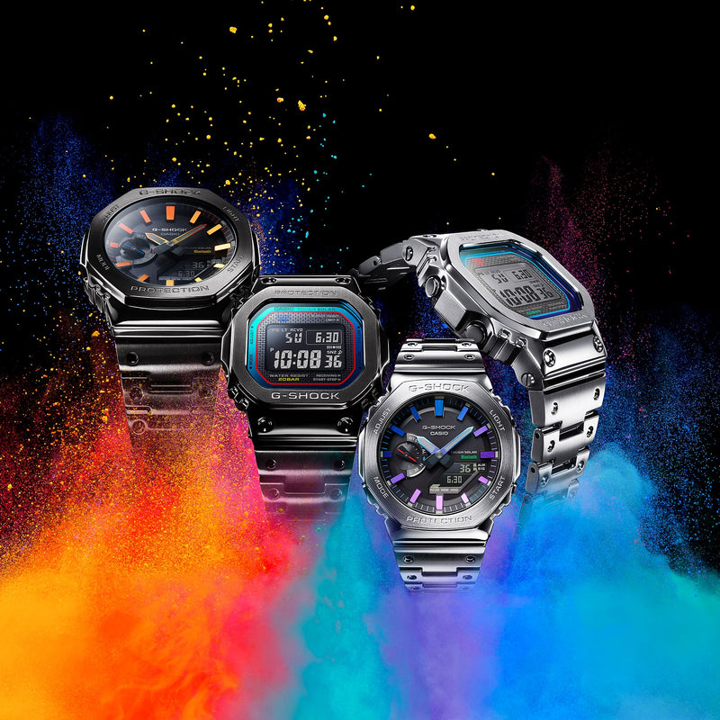 G-Shock Full Metal DUO Polychromatic Black Dial Watch GMB2100PC-1A