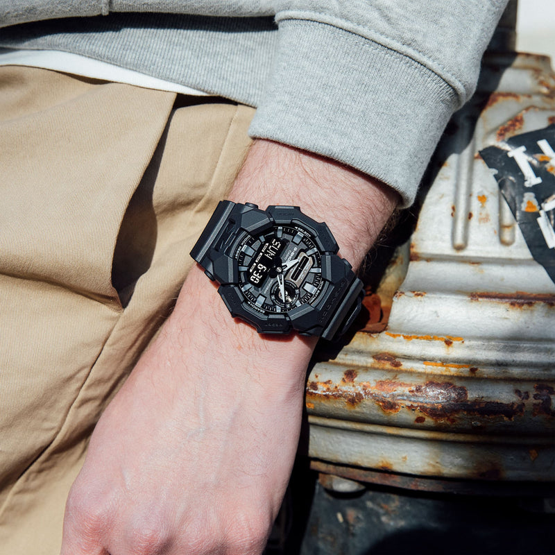 G-Shock Analog Digital Black Dial Black Resin Band Watch GA010-1A1