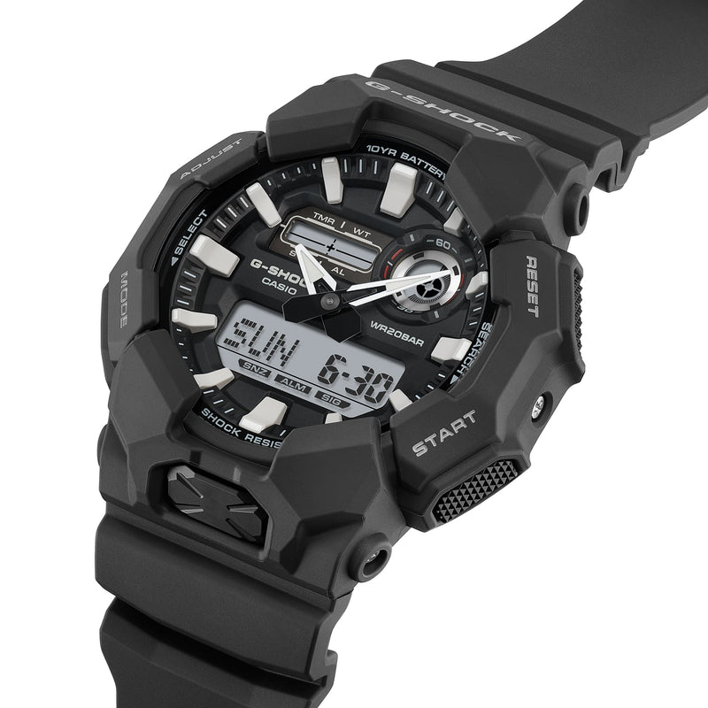 G-Shock 模拟数字黑色树脂表带手表 GA010-1A